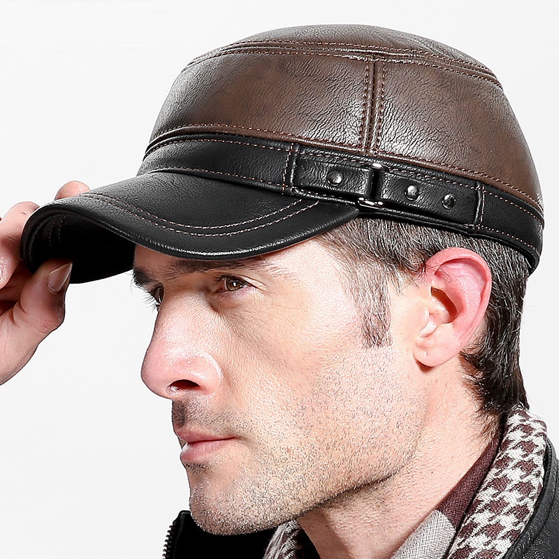 Baseball Cap Structured - Topi Bisbol Kulit Asli Cowskin Topi