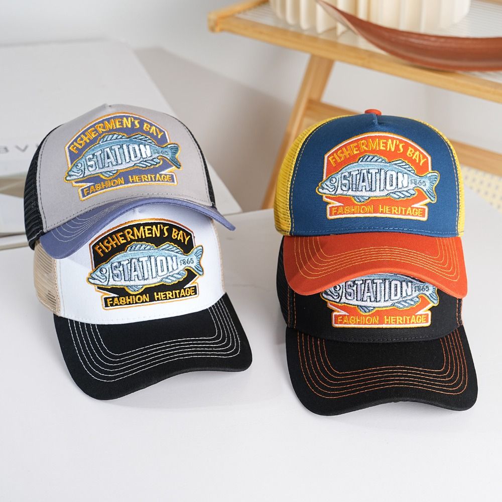 Trucker Cap Mesh - Topi Outdoor Bernapas, Topi Memancing, Topi