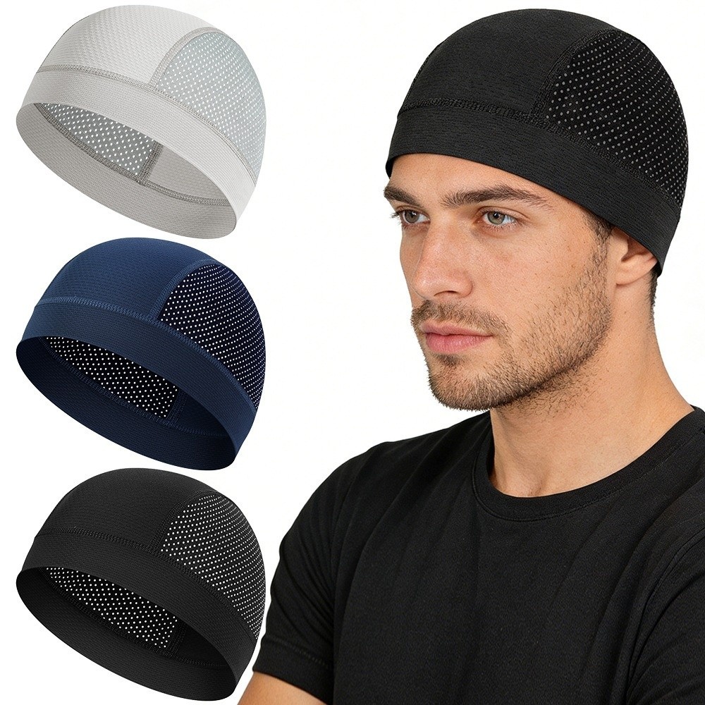 Topi Beanie Jaring Tipis Kasua - Skull Cap Helmet Liner ulasan dan harga