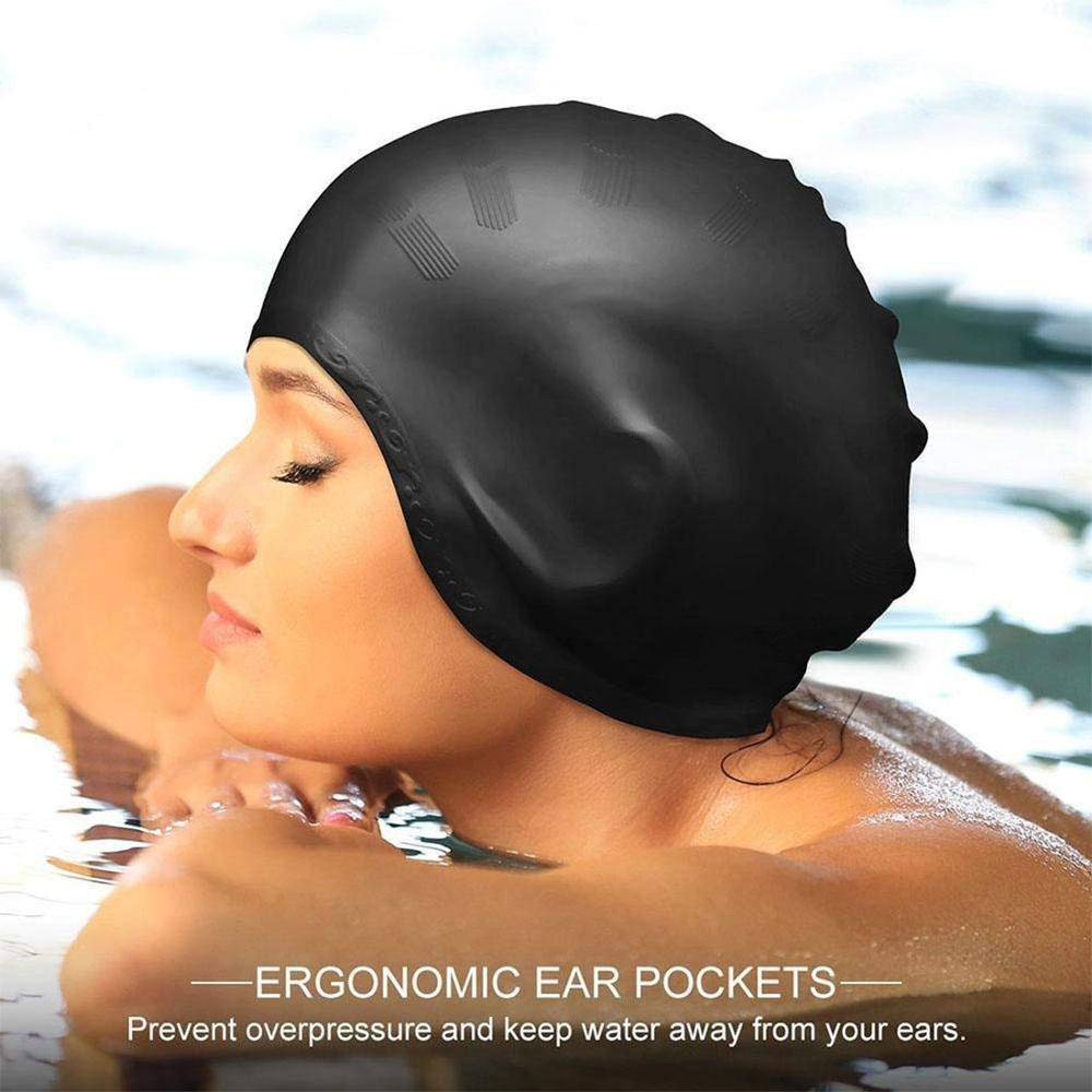 Topi Renang Dewasa Elastis Tin - Swim Hat Silicone ulasan dan harga
