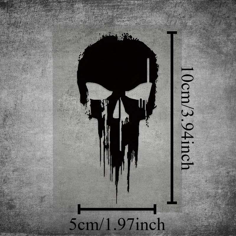 1 Buah Stiker Vinil Tahan Air  - Skull Cap Helmet Liner ulasan dan harga