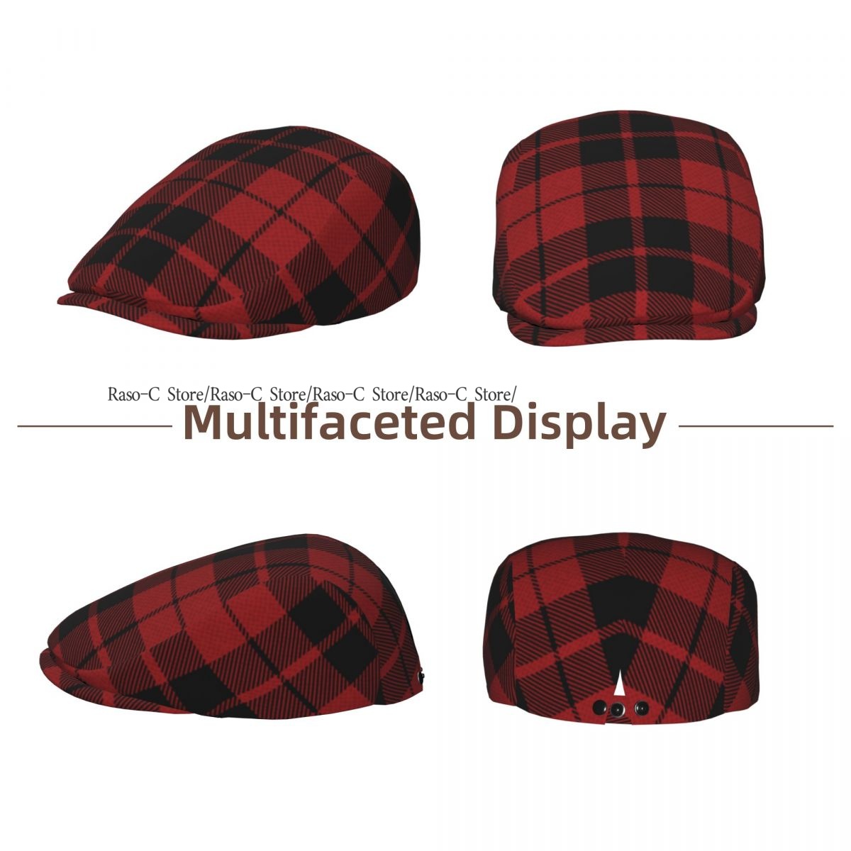 Topi Datar Dewasa Motif Kotak- - Newsboy Cap Ivy ulasan dan harga