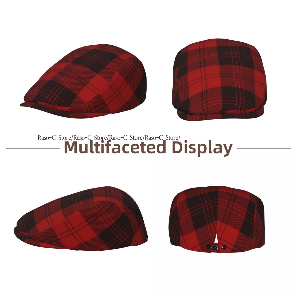 Topi Datar Dewasa Motif Kotak- - Newsboy Cap Ivy ulasan dan harga