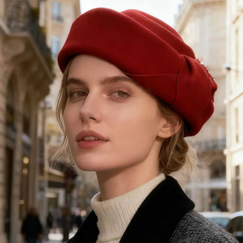 Topi Beret Wol Klasik Baru Wan - Beret French Wool ulasan dan harga