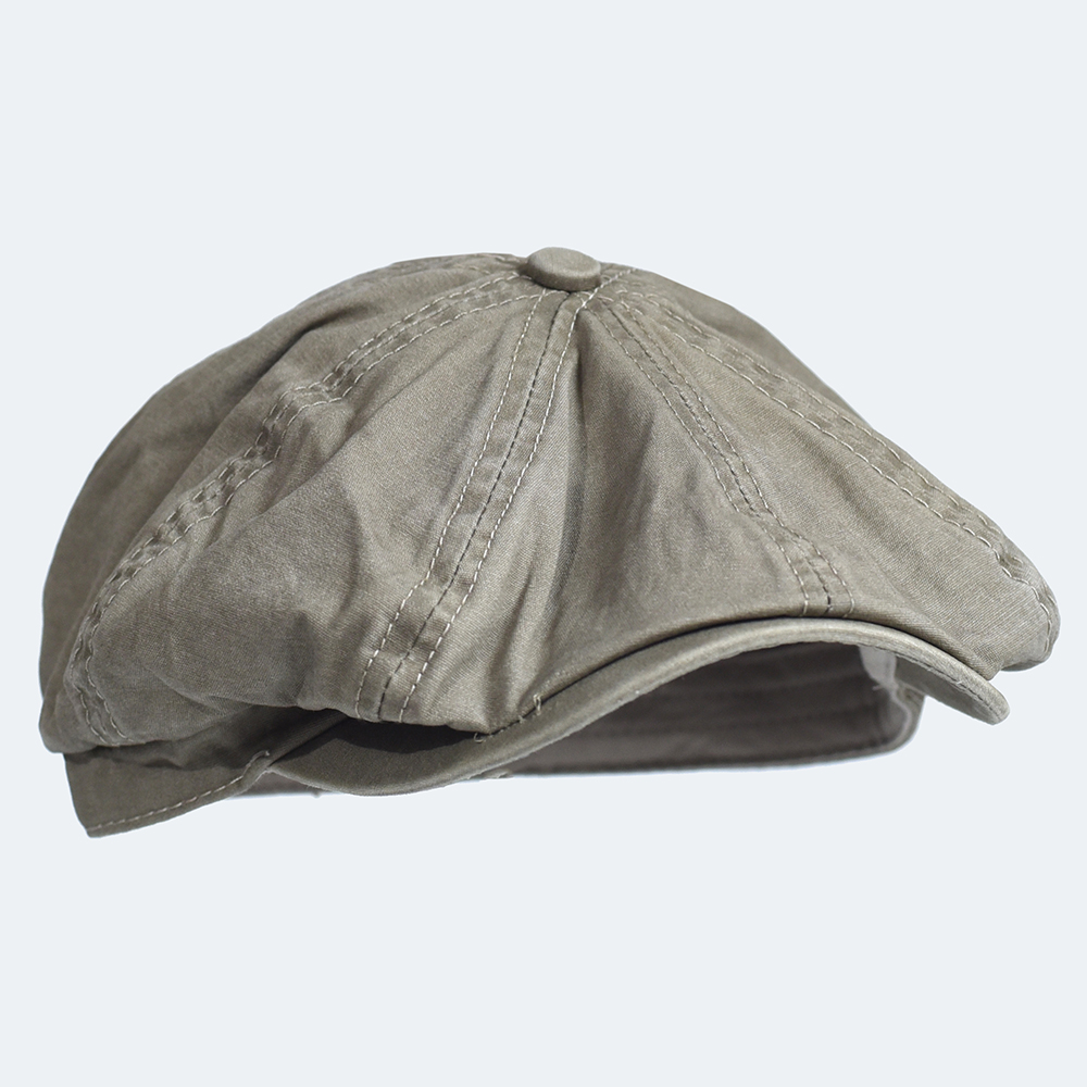 Topi Katun Cuci Koran Topi Pea - Newsboy Cap Ivy ulasan dan harga