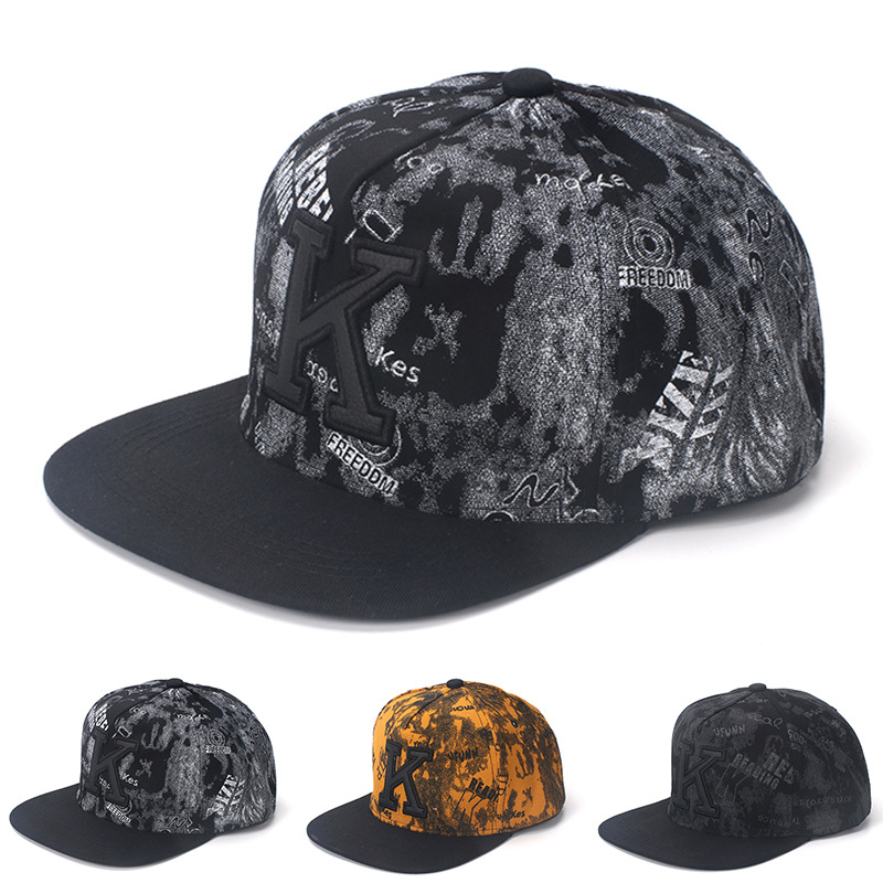 K huruf Hip Hop topi bisbol un - Snapback Hat Flat ulasan dan harga
